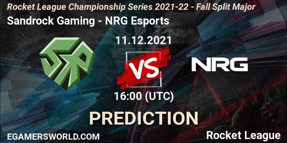 Sandrock Gaming vs NRG Esports: Betting TIp, Match Prediction. 11.12.2021 at 20:00. Rocket League, RLCS 2021-22 - Fall Split Major
