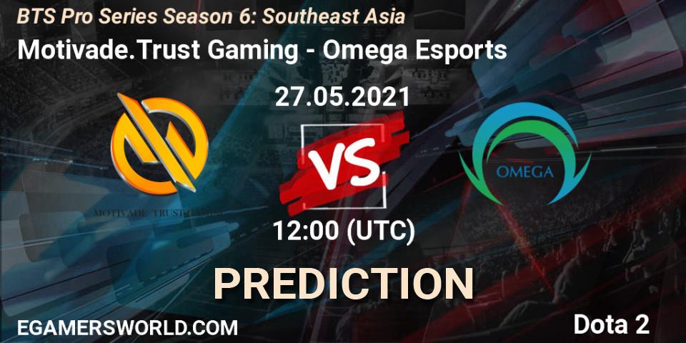 Motivade.Trust Gaming vs Omega Esports: Betting TIp, Match Prediction. 27.05.2021 at 12:01. Dota 2, BTS Pro Series Season 6: Southeast Asia