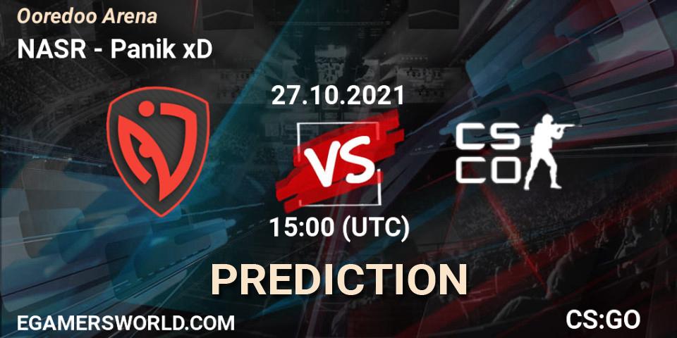 NASR vs Panik xD: Betting TIp, Match Prediction. 27.10.2021 at 15:00. Counter-Strike (CS2), Ooredoo Arena