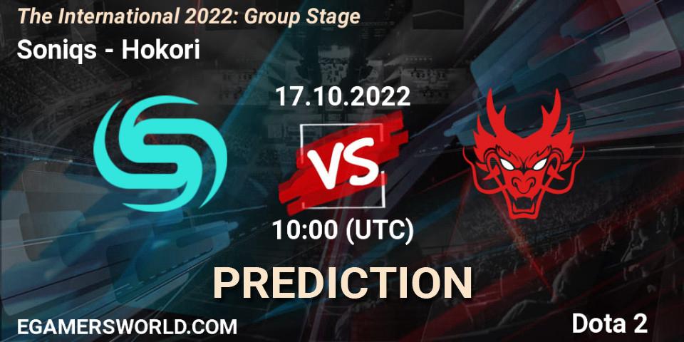 Soniqs vs Hokori: Betting TIp, Match Prediction. 17.10.22. Dota 2, The International 2022: Group Stage