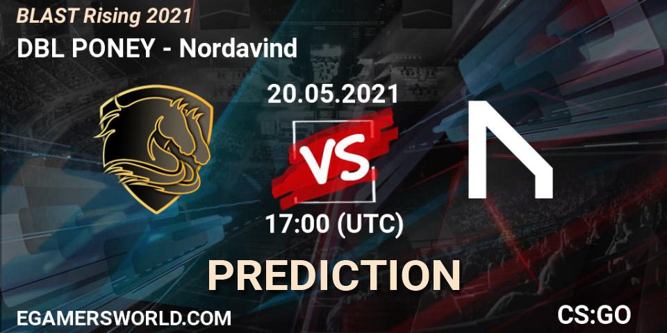 DBL PONEY vs Nordavind: Betting TIp, Match Prediction. 20.05.21. CS2 (CS:GO), BLAST Rising 2021