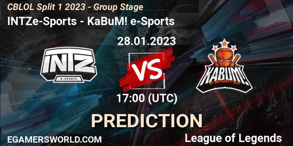 INTZ e-Sports vs KaBuM! e-Sports: Betting TIp, Match Prediction. 28.01.23. LoL, CBLOL Split 1 2023 - Group Stage