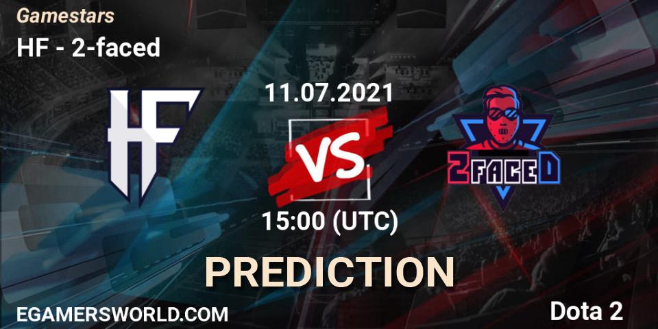 HF vs 2-faced: Betting TIp, Match Prediction. 11.07.2021 at 15:00. Dota 2, Gamestars
