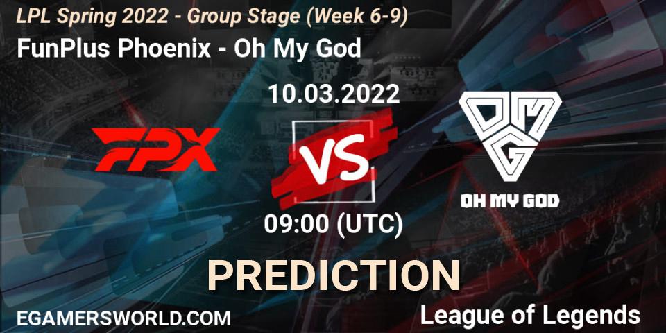FunPlus Phoenix vs Oh My God: Betting TIp, Match Prediction. 23.03.22. LoL, LPL Spring 2022 - Group Stage (Week 6-9)