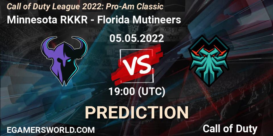 Minnesota RØKKR vs Florida Mutineers: Betting TIp, Match Prediction. 05.05.2022 at 19:00. Call of Duty, Call of Duty League 2022: Pro-Am Classic