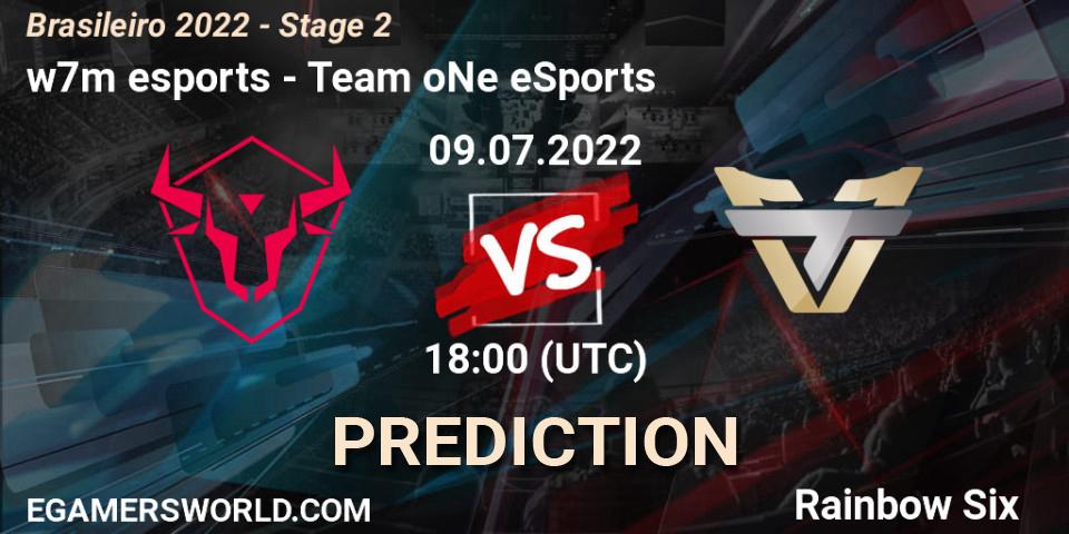 w7m esports vs Team oNe eSports: Betting TIp, Match Prediction. 09.07.22. Rainbow Six, Brasileirão 2022 - Stage 2