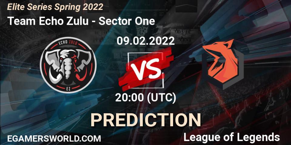 Team Echo Zulu vs Sector One: Betting TIp, Match Prediction. 09.02.22. LoL, Elite Series Spring 2022