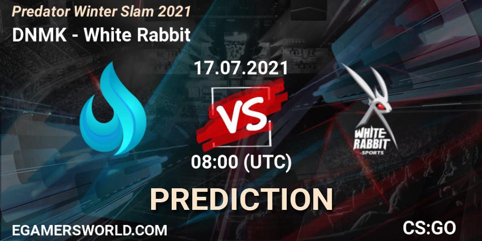 DNMK vs White Rabbit: Betting TIp, Match Prediction. 17.07.2021 at 08:00. Counter-Strike (CS2), Predator Winter Slam 2021