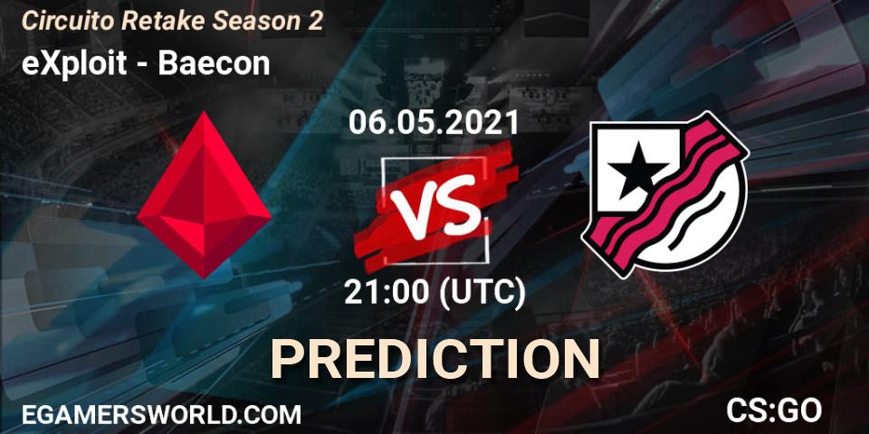 eXploit vs Baecon: Betting TIp, Match Prediction. 06.05.21. CS2 (CS:GO), Circuito Retake Season 2