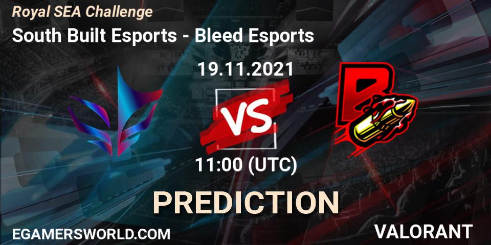South Built Esports vs Bleed Esports: Betting TIp, Match Prediction. 19.11.2021 at 11:00. VALORANT, Royal SEA Challenge