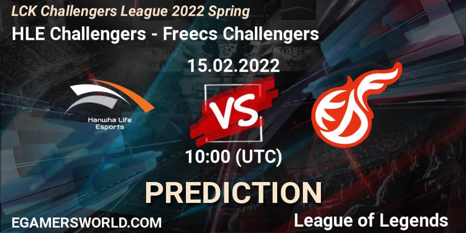 HLE Challengers vs Freecs Challengers: Betting TIp, Match Prediction. 15.02.2022 at 10:00. LoL, LCK Challengers League 2022 Spring
