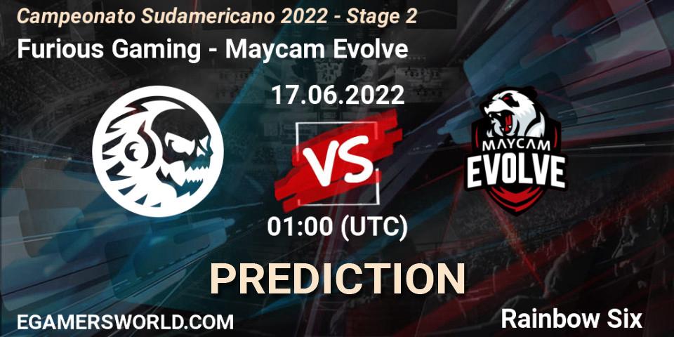 Furious Gaming vs Maycam Evolve: Betting TIp, Match Prediction. 18.06.2022 at 01:00. Rainbow Six, Campeonato Sudamericano 2022 - Stage 2