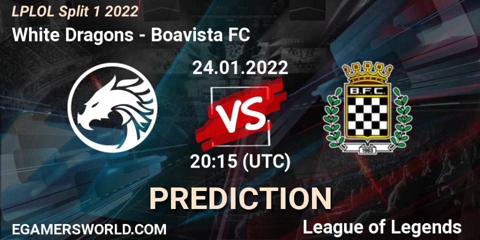 White Dragons vs Boavista FC: Betting TIp, Match Prediction. 24.01.2022 at 20:00. LoL, LPLOL Split 1 2022