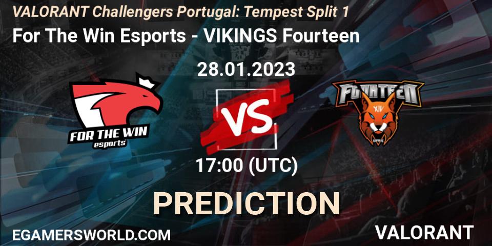 For The Win Esports vs VIKINGS Fourteen: Betting TIp, Match Prediction. 28.01.23. VALORANT, VALORANT Challengers 2023 Portugal: Tempest Split 1