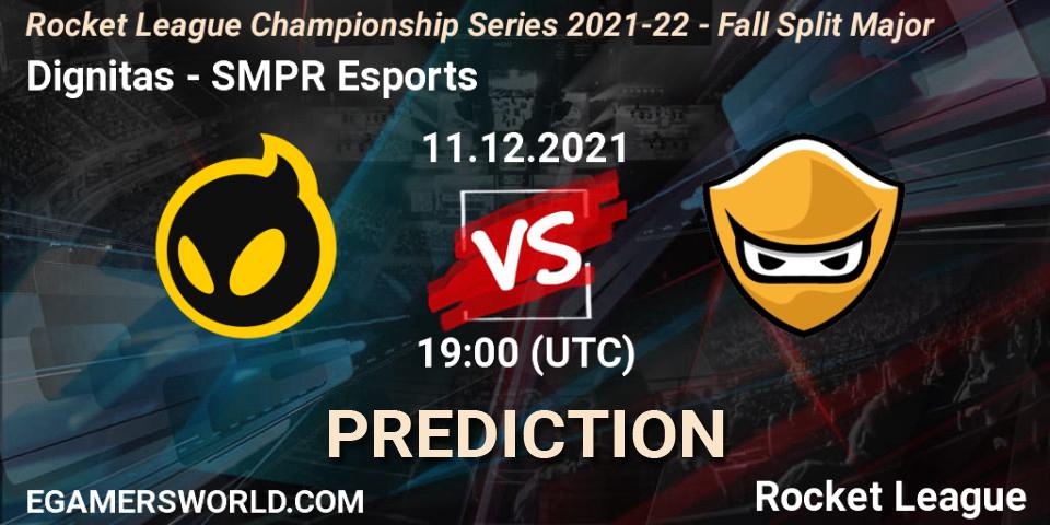 Dignitas vs SMPR Esports: Betting TIp, Match Prediction. 11.12.2021 at 16:00. Rocket League, RLCS 2021-22 - Fall Split Major