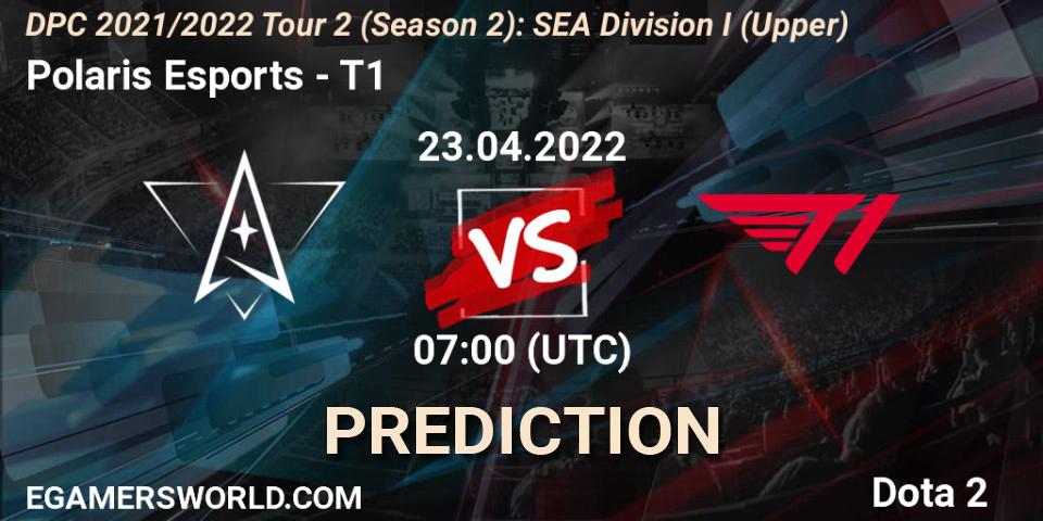 Polaris Esports vs T1: Betting TIp, Match Prediction. 23.04.22. Dota 2, DPC 2021/2022 Tour 2 (Season 2): SEA Division I (Upper)