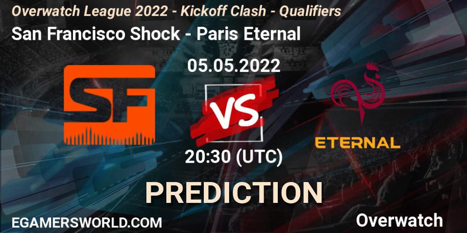 San Francisco Shock vs Paris Eternal: Betting TIp, Match Prediction. 05.05.2022 at 21:00. Overwatch, Overwatch League 2022 - Kickoff Clash - Qualifiers