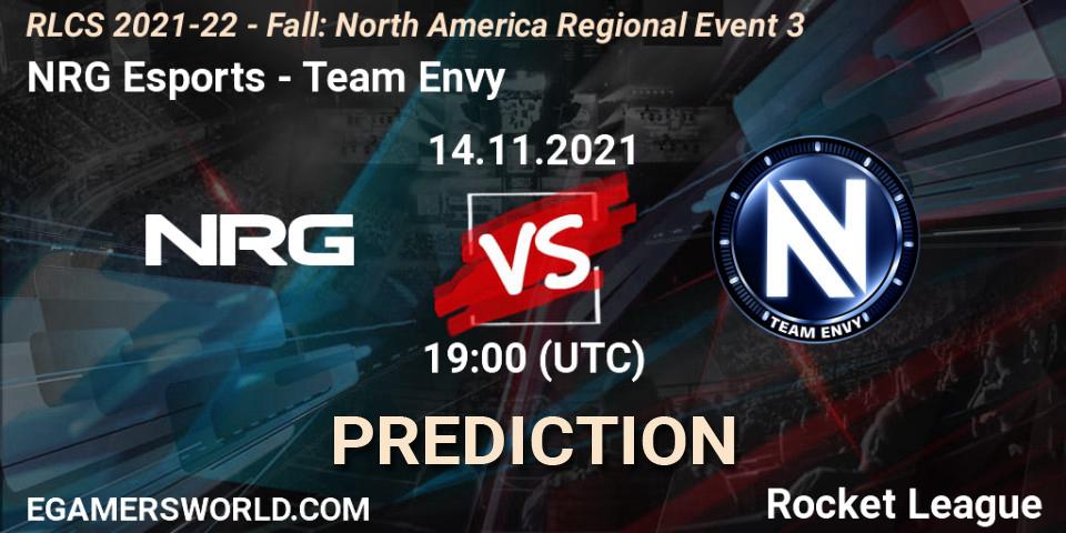 NRG Esports vs Team Envy: Betting TIp, Match Prediction. 14.11.21. Rocket League, RLCS 2021-22 - Fall: North America Regional Event 3