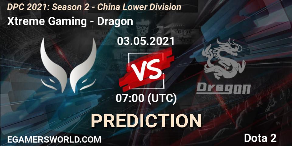 Xtreme Gaming vs Dragon: Betting TIp, Match Prediction. 03.05.2021 at 06:56. Dota 2, DPC 2021: Season 2 - China Lower Division