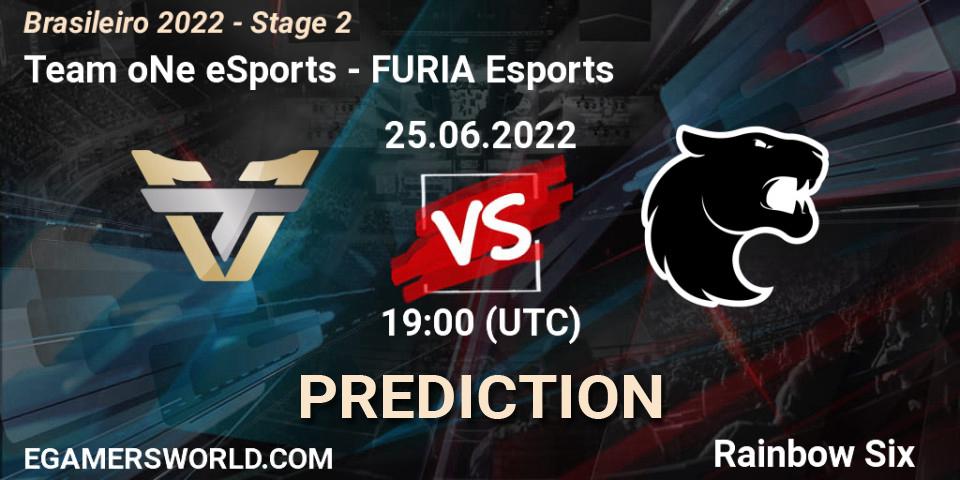Team oNe eSports vs FURIA Esports: Betting TIp, Match Prediction. 25.06.2022 at 19:00. Rainbow Six, Brasileirão 2022 - Stage 2