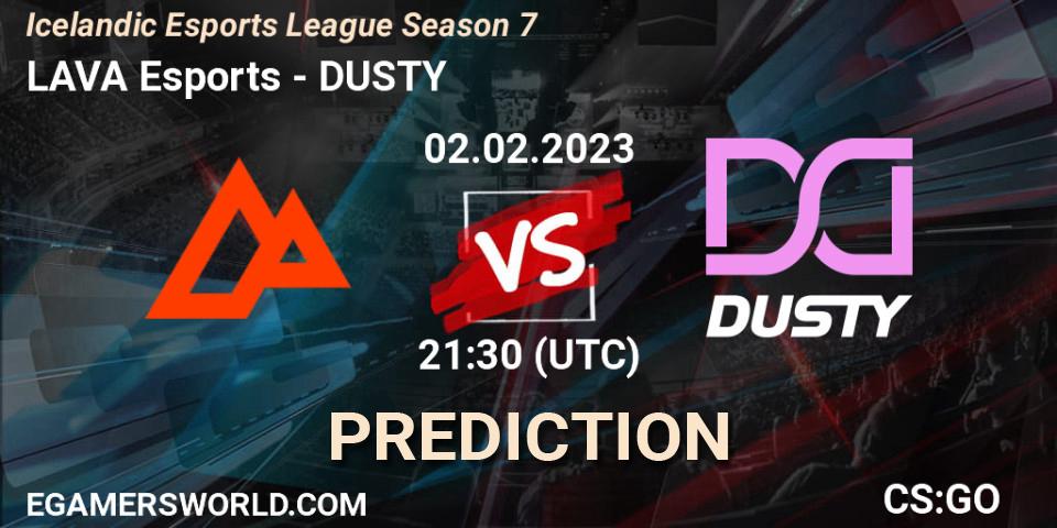 LAVA Esports vs DUSTY: Betting TIp, Match Prediction. 02.02.23. CS2 (CS:GO), Icelandic Esports League Season 7