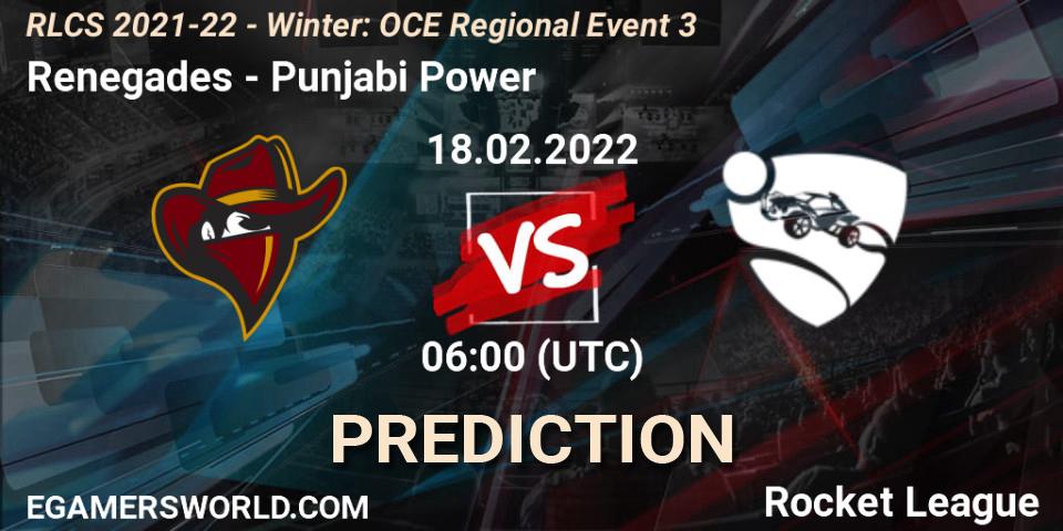 Renegades vs The Kibbles: Betting TIp, Match Prediction. 18.02.2022 at 06:00. Rocket League, RLCS 2021-22 - Winter: OCE Regional Event 3