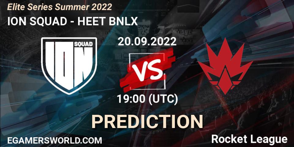 ION SQUAD vs HEET BNLX: Betting TIp, Match Prediction. 20.09.22. Rocket League, Elite Series Summer 2022