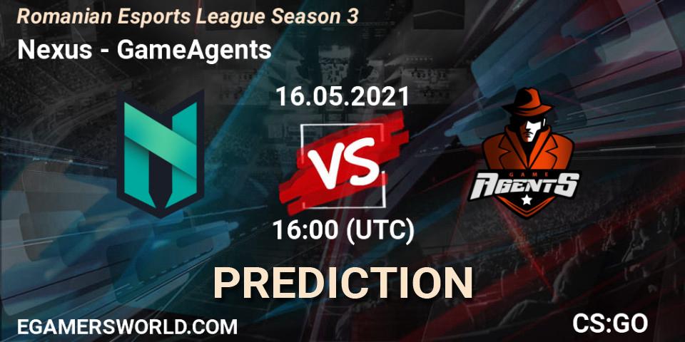 Nexus vs GameAgents: Betting TIp, Match Prediction. 16.05.21. CS2 (CS:GO), Romanian Esports League Season 3