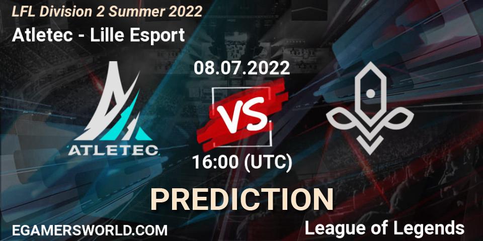 Atletec vs Lille Esport: Betting TIp, Match Prediction. 08.07.2022 at 16:00. LoL, LFL Division 2 Summer 2022
