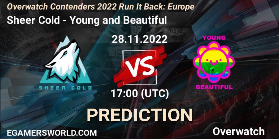 Sheer Cold vs Young and Beautiful: Betting TIp, Match Prediction. 29.11.2022 at 20:00. Overwatch, Overwatch Contenders 2022 Run It Back: Europe