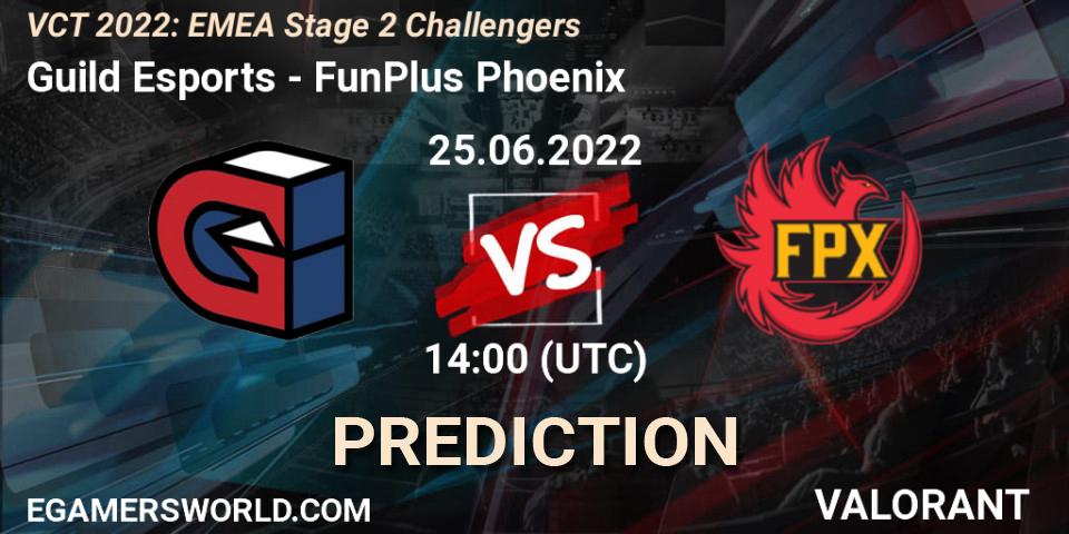 Guild Esports vs FunPlus Phoenix: Betting TIp, Match Prediction. 25.06.22. VALORANT, VCT 2022: EMEA Stage 2 Challengers