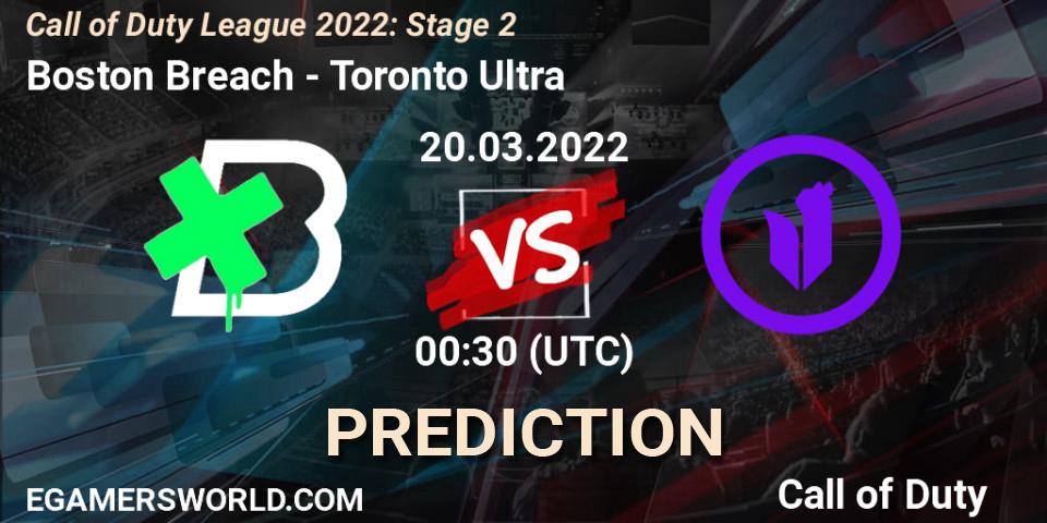 Boston Breach vs Toronto Ultra: Betting TIp, Match Prediction. 19.03.2022 at 23:30. Call of Duty, Call of Duty League 2022: Stage 2