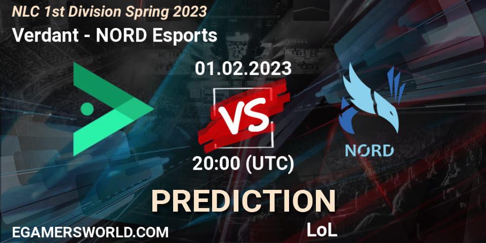 Verdant vs NORD Esports: Betting TIp, Match Prediction. 01.02.23. LoL, NLC 1st Division Spring 2023