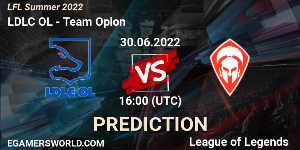 LDLC OL vs Team Oplon: Betting TIp, Match Prediction. 30.06.2022 at 16:00. LoL, LFL Summer 2022