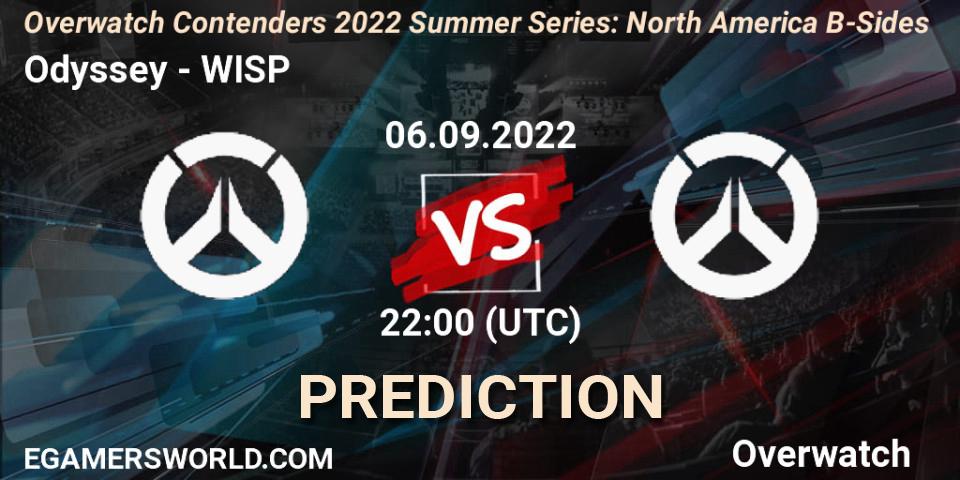 Odyssey vs WISP: Betting TIp, Match Prediction. 06.09.2022 at 22:00. Overwatch, Overwatch Contenders 2022 Summer Series: North America B-Sides