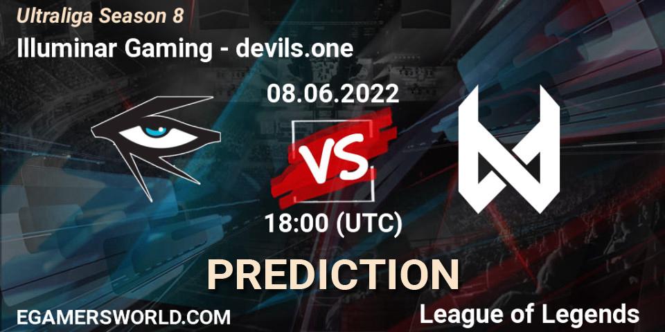 Illuminar Gaming vs devils.one: Betting TIp, Match Prediction. 08.06.22. LoL, Ultraliga Season 8