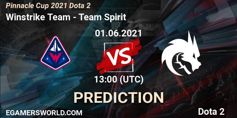 Winstrike Team vs Team Spirit: Betting TIp, Match Prediction. 01.06.21. Dota 2, Pinnacle Cup 2021 Dota 2