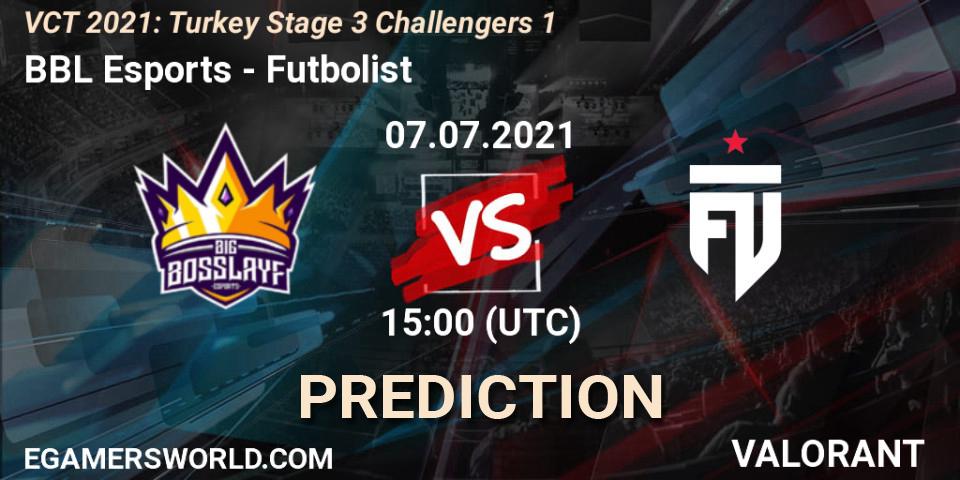 BBL Esports vs Futbolist: Betting TIp, Match Prediction. 07.07.21. VALORANT, VCT 2021: Turkey Stage 3 Challengers 1
