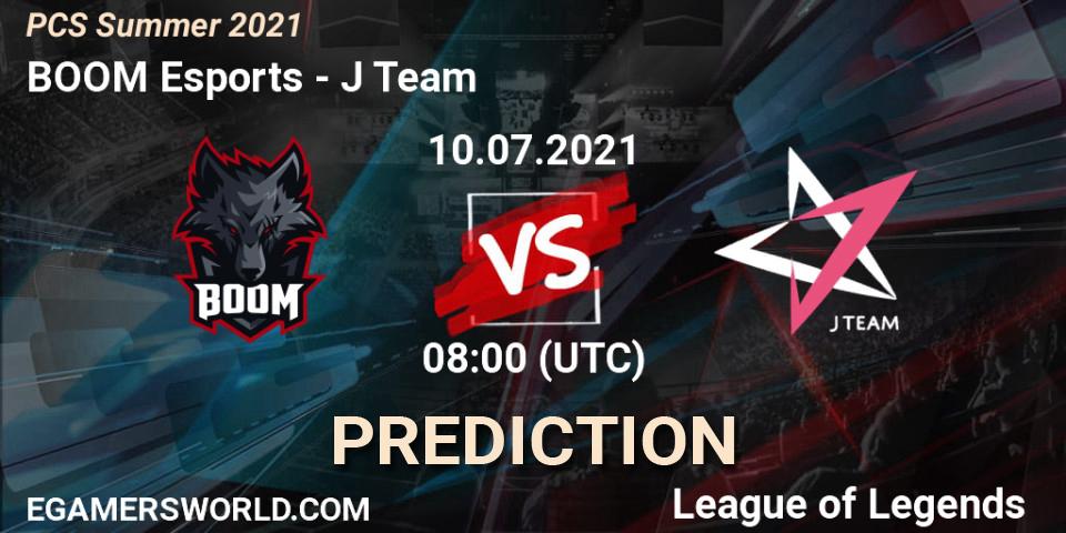 BOOM Esports vs J Team: Betting TIp, Match Prediction. 10.07.2021 at 08:00. LoL, PCS Summer 2021