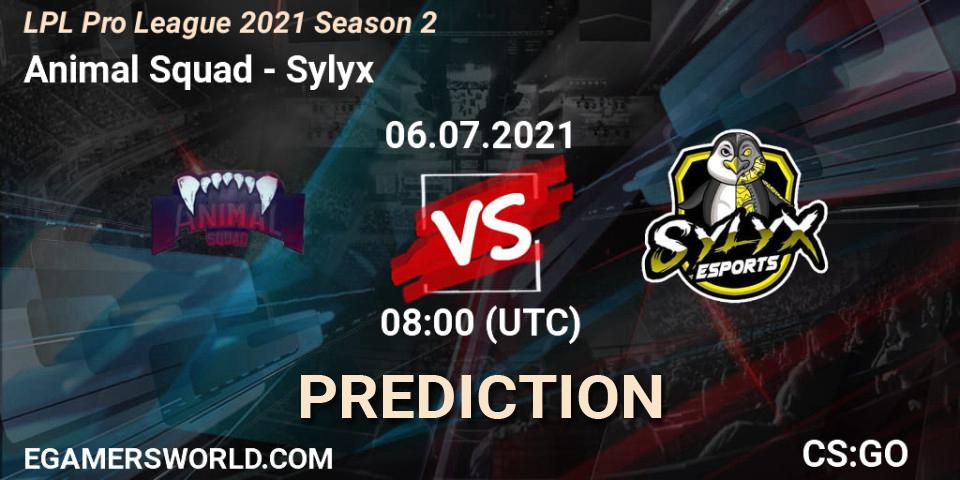 Animal Squad vs Sylyx: Betting TIp, Match Prediction. 06.07.21. CS2 (CS:GO), LPL Pro League 2021 Season 2
