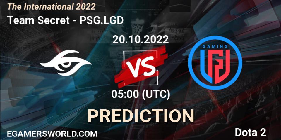 Team Secret vs PSG.LGD: Betting TIp, Match Prediction. 20.10.22. Dota 2, The International 2022