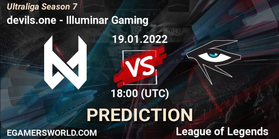 devils.one vs Illuminar Gaming: Betting TIp, Match Prediction. 19.01.22. LoL, Ultraliga Season 7
