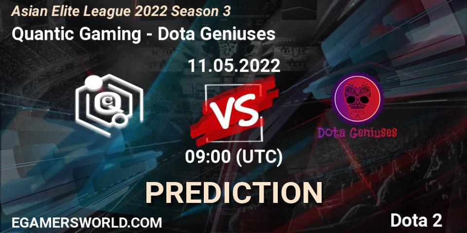 Quantic Gaming vs Dota Geniuses: Betting TIp, Match Prediction. 11.05.22. Dota 2, Asian Elite League 2022 Season 3