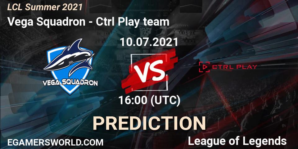 Vega Squadron vs Ctrl Play team: Betting TIp, Match Prediction. 10.07.2021 at 16:00. LoL, LCL Summer 2021