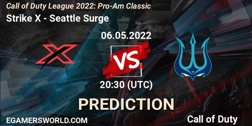 Strike X vs Seattle Surge: Betting TIp, Match Prediction. 06.05.2022 at 20:30. Call of Duty, Call of Duty League 2022: Pro-Am Classic