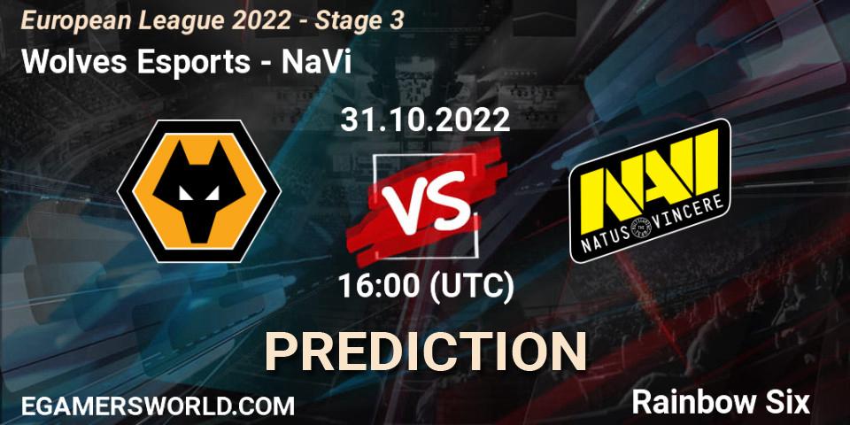 Wolves Esports vs NaVi: Betting TIp, Match Prediction. 31.10.22. Rainbow Six, European League 2022 - Stage 3