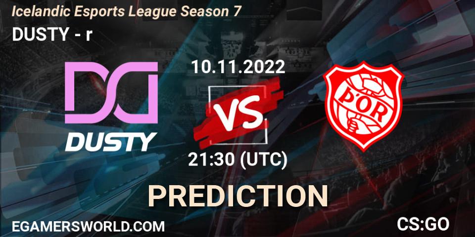 DUSTY vs Þór: Betting TIp, Match Prediction. 10.11.2022 at 21:30. Counter-Strike (CS2), Icelandic Esports League Season 7