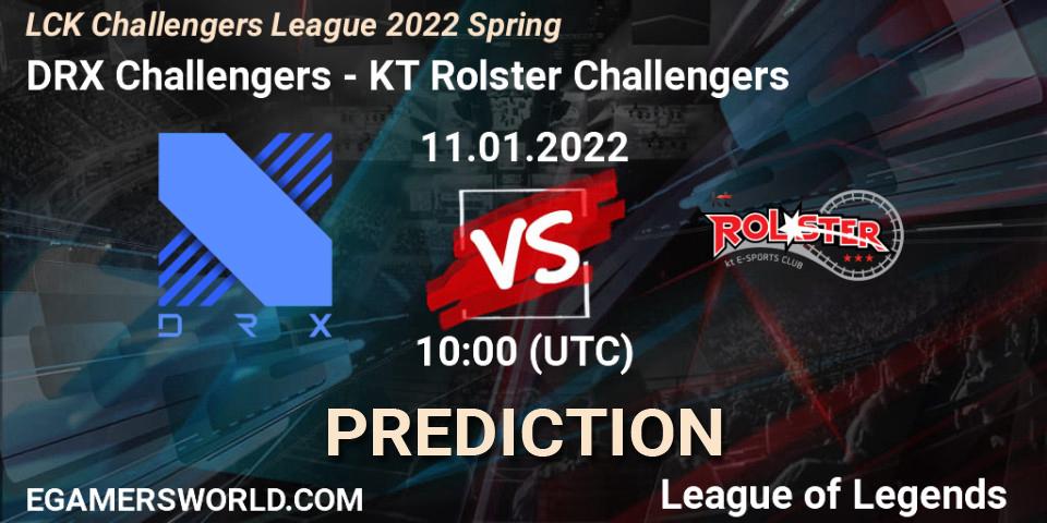 DRX Challengers vs KT Rolster Challengers: Betting TIp, Match Prediction. 11.01.2022 at 10:00. LoL, LCK Challengers League 2022 Spring