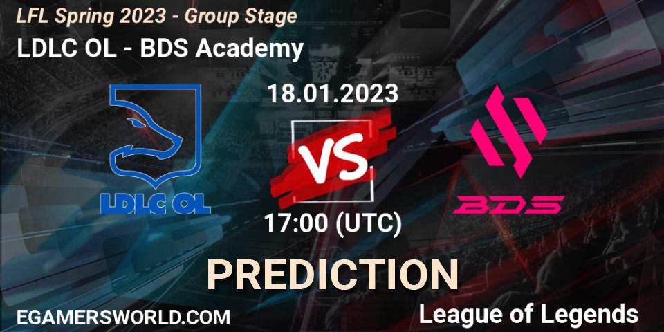 LDLC OL vs BDS Academy: Betting TIp, Match Prediction. 18.01.23. LoL, LFL Spring 2023 - Group Stage