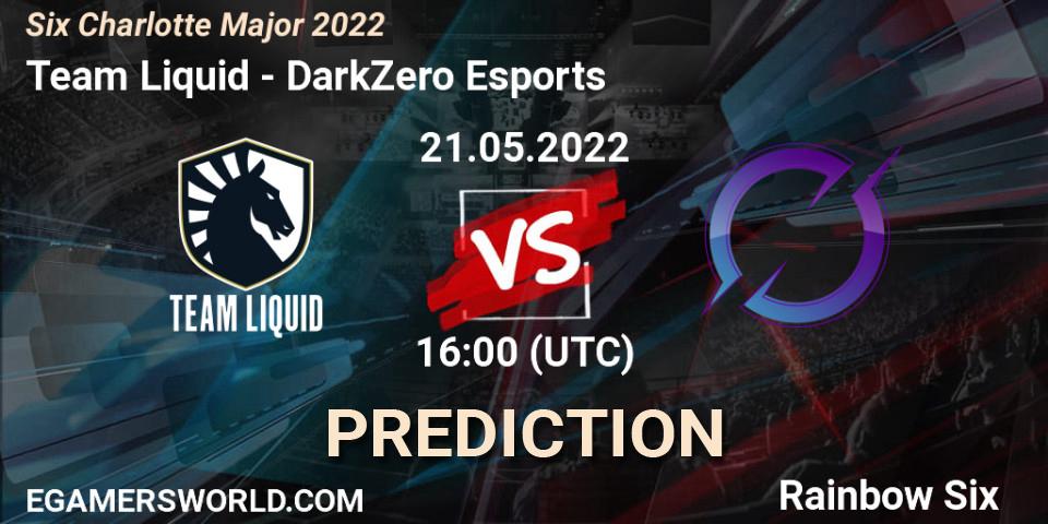 Team Liquid vs DarkZero Esports: Betting TIp, Match Prediction. 21.05.2022 at 16:00. Rainbow Six, Six Charlotte Major 2022